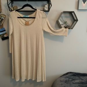 Flowy Waffled Fabric Dress